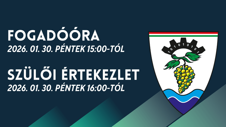 Szülői értekezlet / Fogadóóra - 2026. Január 30.