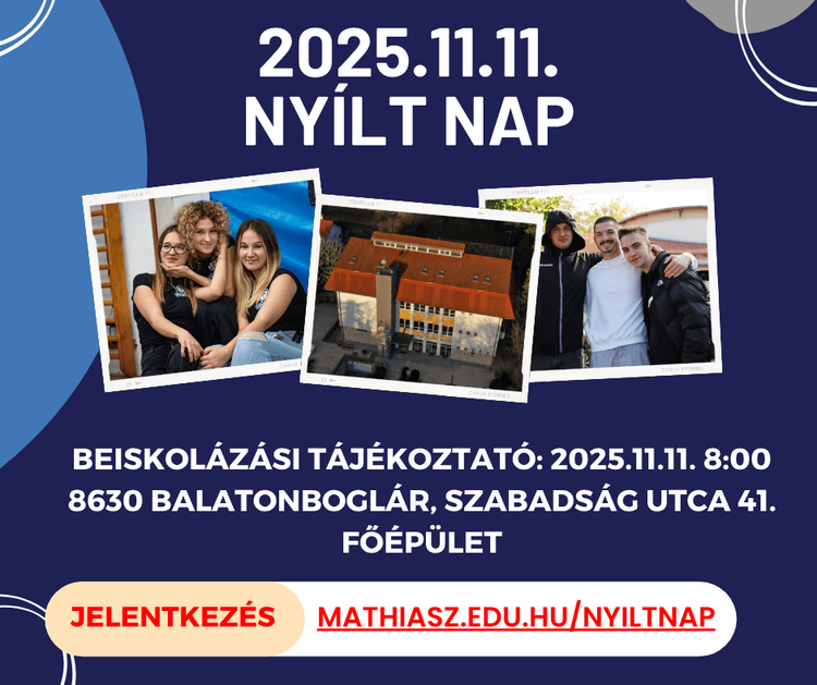 Nyílt nap második felvonás - 2025.11.11.