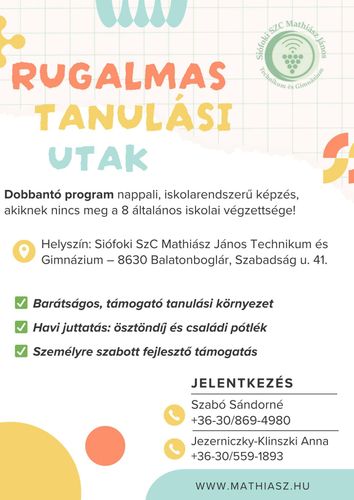 Rugalmas Tanulási Utak jelentkezés 