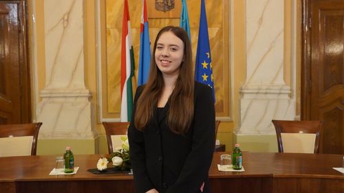 Szabó Georgina az Implom József Középiskolai Helyesírási Verseny országos döntőjén
